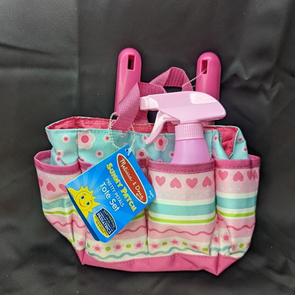 Melissa and Doug Sunny Patch Pretty Petals tote set gardening toy toddler 3+ - Picture 2 of 6